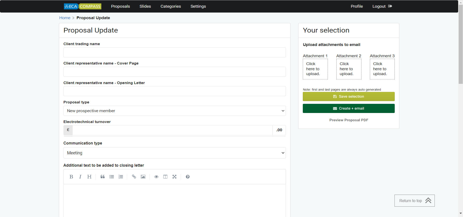 Electrical Contractors' Association (ECA) Portal